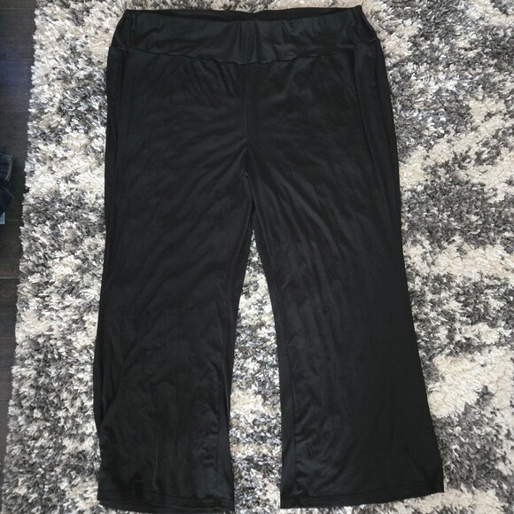 SHEIN Black Wide-Leg Pants – Tag 7XL (Stretch Waist, See Measurements) - Picture 1 of 4